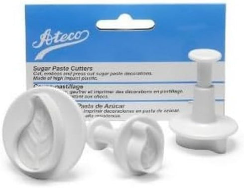 Ateco Set of 3 Sugar Paste Curved Leaf Cutters...