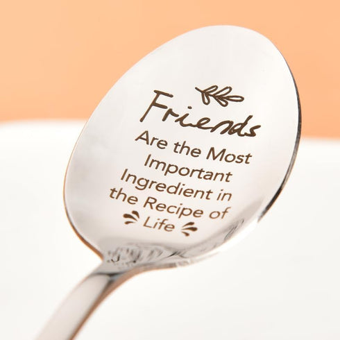 Birthday Gifts for Women Friendship Spoon Gifts for Men Bff Gifts for Best Friends Gifts for Teen Girls Boy Friends Are the Most Important Ingredi...