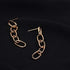 14K Gold Plated Paperclip Alloy Link Chain Choker Necklace Bracelet Earrings Set Punk Oval Dainty Chunky Chain Flat Link Costume Jewelry Set for W...