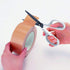 Plus SC-175SF SC-175SF Scissors, Fit Cut Curve, Fluorine Coat, Adhesive Tape, Glue, Non-Cling, White/Gray...
