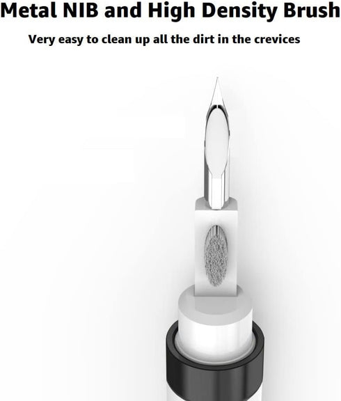 ECP4in1 for Airpod Cleaner Kit Equipped with a Flocked Sponge a Metal Pen Tip 2 High-Density Brush Easy Clean Hard-to-Touch Place Earbud Cleaning ...