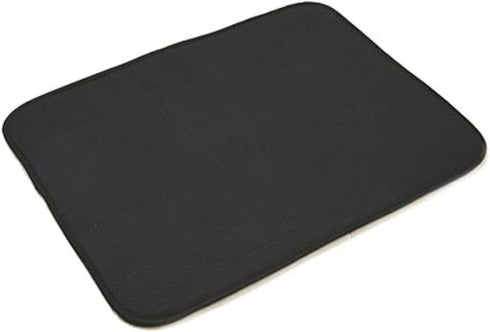 Norpro 16 By 18-inch Microfiber Countertop Dish Drying Mat / Pad, Black (16 By 18-inch (Pack of 2), Black)...