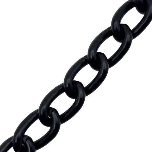 Matte Black Dog Choke Collar Slip P Chain,Heavy Chain Dog Metal Training Choke Collars, Adjustable Weather Proof Alloy Steel Necklace for Small Me...