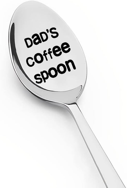 Dad Gift Spoon from Daughter Son - Dad's Coffee Spoon for Dad Daddy Birthday Fathers Day Christmas Gift for Father Coffee Lovers Gifts for Him Dad...