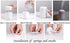 Portable Mini Humidifier, 300ml with Colorful LED Night Light, USB Personal Desktop Humidifier for Car Office Home Travel, Auto Shut-Off, 2 Mist M...