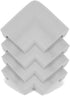 KidKusion Jumbo Corner Cushion | Made in USA | Taupe | 4 Pack | Furniture and Corner Protector...