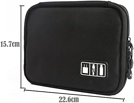 1pack Travel Electronics Cable Organizer Bag Portable Storage Case for Mobile Phone Hard Drive Cords USB Cables Charger Organizer...