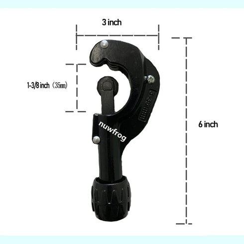 Tubing and Pipe Cutter 1/8 to 1-3/8 Inch with Extra Blade and Reamer for PVC Thin Stainless Steel Tube, Metal,Brass - Copper Pipe Tubing Cutter...