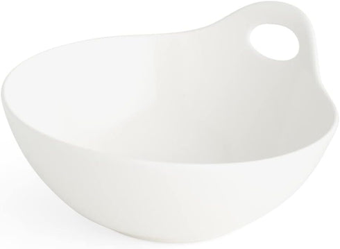 nambe Portables Soup Bowl | All Purpose White Stoneware Bowl for Fruit, Ice Cream, Pasta, Oatmeal, Rice, and Salad | 6-Inch | Elegant and Modern D...