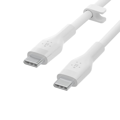 Belkin BoostCharge Flex Silicone USB-C to USB-C Cable (3M/10FT), MFi-Certified Charging Cable for iPhone 15 Series, Samsung Galaxy Series, Google ...