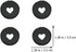 Operitacx Binder Ring 25pcs Loose Leaf Binder Discs Discbound Expansion Discs Heart Binder Rings for for Extra Pages Notes Artwork Notebooks and P...