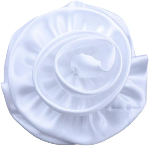 Oversized Flower Silk Satin Brooches Exaggerated Large Big Lapel Pins Delicate Dainty Bud Brooch for Women Wedding Party Dance Elegant Dress Suit ...