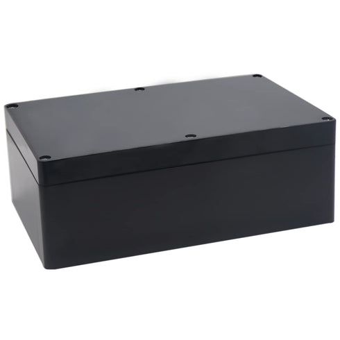 Watertight Junction Box, IP67 Waterproof Project Box Durable ABS Plastic Electronic Enclosure Case for DIY Electrical Project Black 9.06" x 5.91" ...