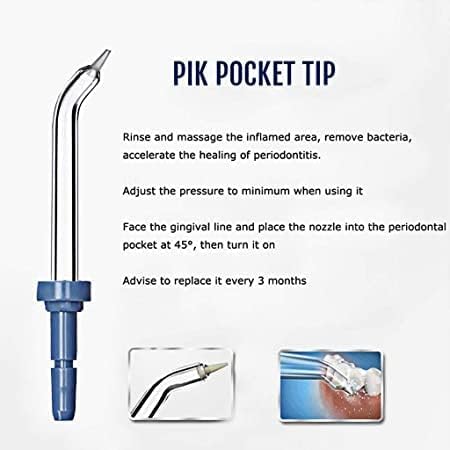 Flosser Replacement Tips for Waterpik Water Flosser, High-Pressure Water Flosser Tip Replacement, Compatible with Waterpik Oral Irrigator (6Pack)...