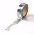 6pcs Silver Holographic Foil Washi Tape Set Metallic Paper Masking Tape for DIY Art Project Craft Gift Wrapping Tapes (6pcs Silver Holographic)...