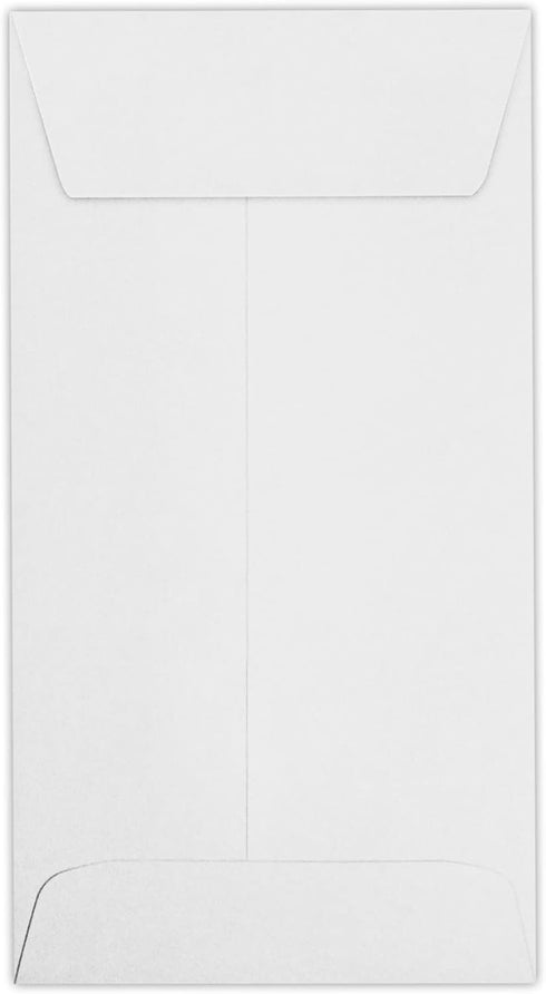 LUXPaper #7 Coin Envelopes | 3 1/2" x 6 1/2" | Bright White | 24lb. Text | 50 Qty...