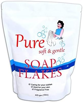 Playlearn Pure Laundry Soap Flakes - 15oz - Soft & Gentle Laundry Flakes - Resealable Bag...