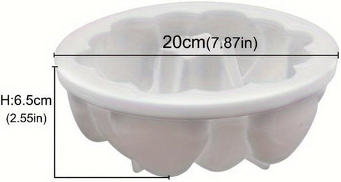 Flower Rock Wreath Shaped Cake Mold IY French Dessert Mousse Cake Silicone Mold Baking Tool,Non-stick Silicone Fluted Pans, Perfect Bakeware For C...