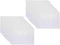 9x7 Clear Plastic Envelopes Hook Loop Closure Receipt Stickers Storage Holder 20 Pack...