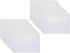 9x7 Clear Plastic Envelopes Hook Loop Closure Receipt Stickers Storage Holder 20 Pack...