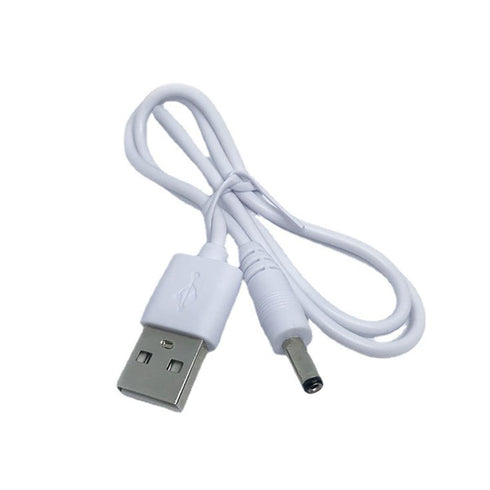 USB to DC 3.5mm Cable 1.5ft/0.5m, DC 5V Power Cord USB to DC 3.5mm x 1.35mm Barrel Jack Adapter Connector Plug Charging Cable (White)...