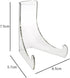 2 Pieces Acrylic Plate Stand 60-Degree Angle Acrylic Easel Acrylic Book Stand Acrylic Plaque Stand Table Top Easel Card Picture Stands Plate Holde...