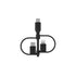 Belkin 3-in-1 Universal USB-A Cable - USB-C Cable, Lightning Cable, Micro-USB - Charging Cord Boost Charge Charger Designed for Apple iPhones & iP...