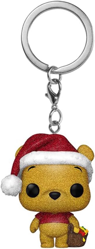 Disney Pocket Pop! Keychain Holiday Winnie the Pooh (Diamond Glitter)...