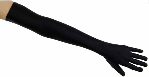 Greatlookz Fashion Matte Satin Opera Length Gloves, Black...