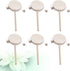 Baby Toy 1 Set of 8 Pcs DIY Rattle Drum Rattle Wooden Unfinished Painting Shaking Drum Toy (6 Pcs Rattle- drum 1Pc 4 Color Pigment 1Pc Painting Br...
