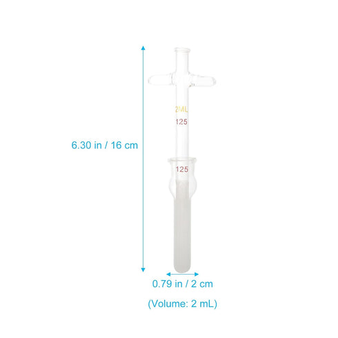 2 ML Glass Tissue , Cell with Pestle Glass Cell Tissue Homogenizer Glass Tube for Labs Science Class...