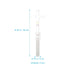 2 ML Glass Tissue , Cell with Pestle Glass Cell Tissue Homogenizer Glass Tube for Labs Science Class...