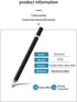 Stylus Pen with Writing Function, 2 in 1 Stylus Pens Capacitive Disc Tip Pen High Sensitivity, Suitable for iPhone/ipad/Android Tablets, Compatibl...