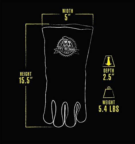 Pit Boss Heavy Duty Leather Gloves, Black, 1 Count...