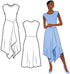 Style Arc Sewing Pattern - Elley Designer Knit Dress (Sizes 18-30)...