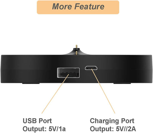 Charger for Ultimate Ears Boom 3/Megaboom 3/Blast/Megablast, Charging Dock Cradle with USB Port, 5.5ft Cable for UE Boom 3/Megaboom 3/Blast/Megabl...