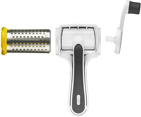 Zyliss Restaurant Cheese Grater - Gift for Cooks - Culinary Chef Gift - Handheld Rotary Grater - Cheese, Vegetable, and Nut Shredder for Right- & ...