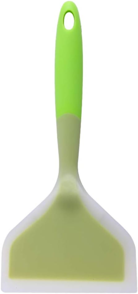 Omelette Spatula 10-Inch Silicone Pancakes Shovel Durable Heat-resistant Wide Spatula Turner Nonstick Fried Shovel for Eggs Crepes Brownies Fish P...