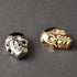 4-pcs Metal Skull Button with Shank 18mm x 26mm, TR-10599 (Gold)...