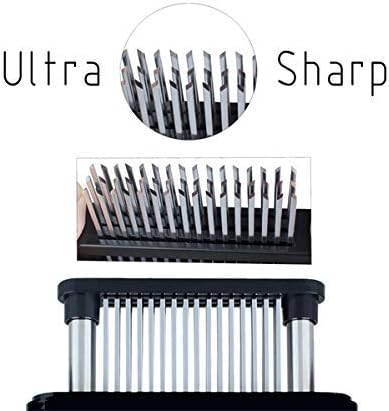ZXZ Meat Tenderizer, 48 Stainless Steel Sharp Needle Blade, Heavy Duty Cooking Tool for Tenderizing Beef, Turkey, Chicken, Steak, Veal, Pork, Fish...