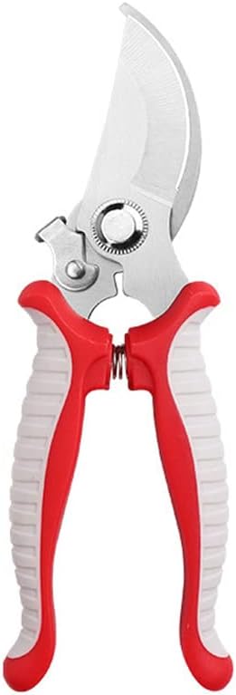 Leize Garden Pruning Shears, Premium Multi-Function Antiskid Stainless Steel Floral Shears, Thickened Pruner for Flowers, Branches and Leaves (Red...