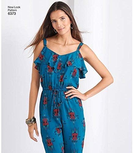 NEW LOOK 6373 Misses' Jumpsuit or Romper and Dresses Sewing Kit, Size A (8-10-12-14-16-18-20)...