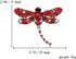 Elegant Dragonfly Bird Brooch Pin Crystal Rhinestone Animal Party Jewelry (red)...