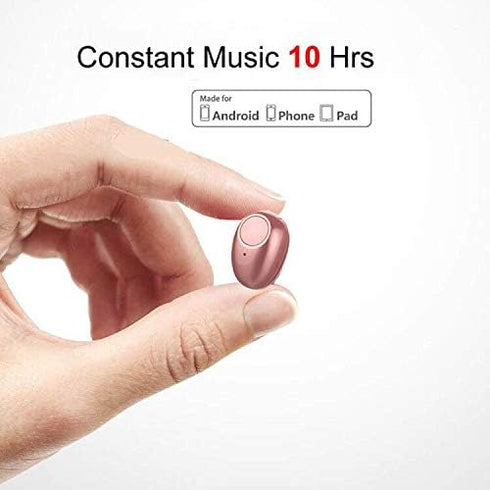 Single Bluetooth Earpiece10 Hrs Playtime,Wireless Headphone, Mini Headset Hands-Free Car Earphone,Cell Phone Bluetooth Earbud for iOS Android Smar...