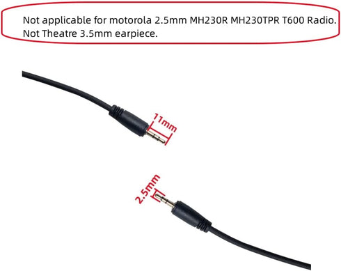 G Shape Earpiece Headset with Mic PTT Compatible with Cobra Microtalk Cx112 PX650 PX655 ACXT145 ACXT1035r ACXT545 RX385 RX685 Walkie Talkie Two Wa...
