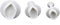 FD-010 Veined Rose Leaf Plunger Cutter Tool Cake Decorating Fondant Plunger Embossing Tool, Set of 3, White...