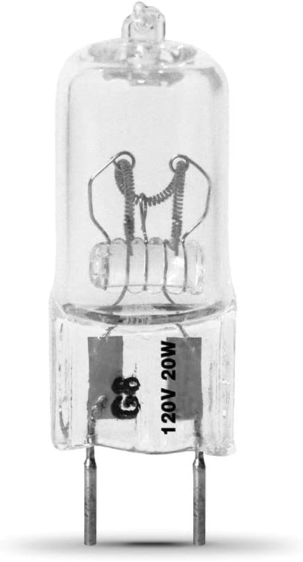 Feit Electric BPXN20/G8/RP Xenon 20-Watt Halogen T4 Light Bulb, Dimmable with G8 Base Code, Warm White...