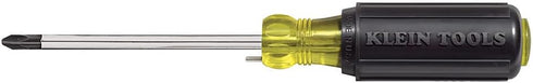 Klein Tools 603-4B No. 2 Wire Bending Phillips Round Shank Tip Screwdriver, Made in USA, Black/Yellow, Small...