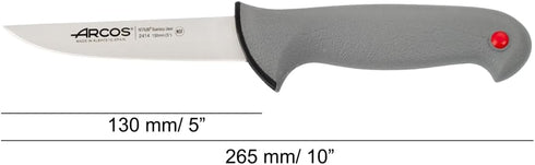 ARCOS Butcher Knife 5 Inch Nitrum Stainless Steel and 130 mm blade. Professional Cooking Knife For Cutting Meat, Fish and Vegetables. Ergonomic Po...