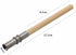 1Pc Light Brown Wooden Pencil Extender,Adjustable Art Pencil Lengthener,Pencil Extender Holder with Aluminum Handle for Colored Pencils Crayon Pen...